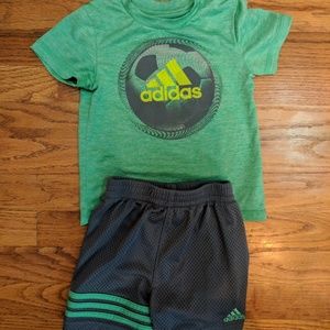 Adidas Soccer Tee and Shorts